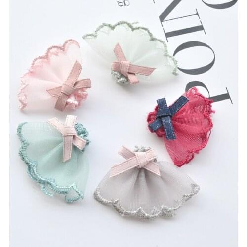 20pcs/lot lace fan Embroidered parches bordados para ropa flores designer patches for jeans ,sew on crystal patches for clothes