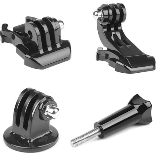 4 in 1 Basic Action Camera Accessory Set Quick Release Buckle Tripod Mount for GoPro Hero 7 8 5 4 Go Pro SJCAM Yi 4K 2K Eken H9