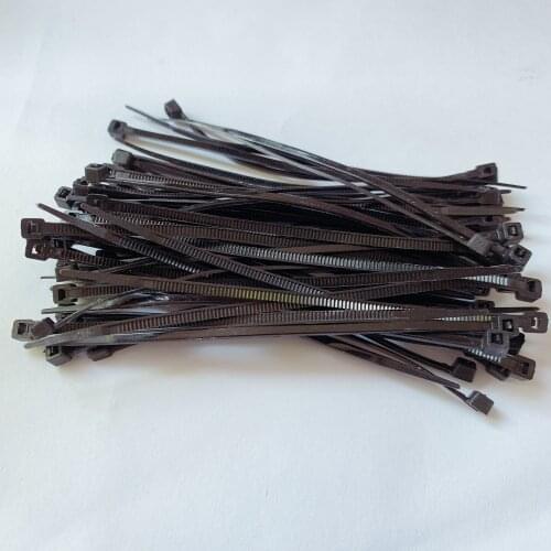 500pcs/bag 3×60/80/100/120/150 cable tie Self-locking plastic nylon tie White/black Organiser Fasten Cable Wire Cable Zip Ties