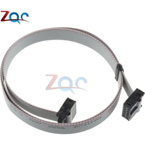 70CM 10 Pin USB ASP ISP JTAG AVR wire 10P IDC Flat Ribbon DATA Cable 2.54mm Connector