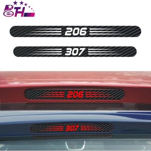 Car Styling Car Cover Car Protector Carbon Fiber Vinyl Sticker Brake Light Hatch Back Decoration for Peugeot 307 301 206 207