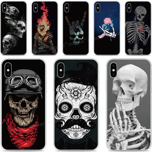 Soft TPU Skeleton Skull Bone Phone Case For Alcatel 1L 1S 3L 2021 1 3C 1C 1X 1V 3V 3X 2019 1A 1B 1SE 2020 Silicone Back Cover