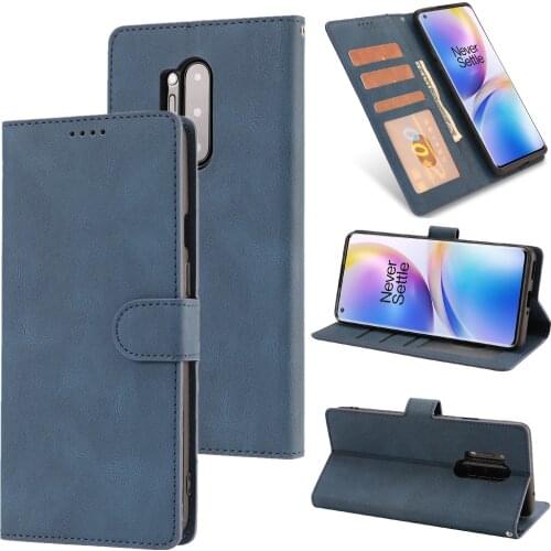 For Oneplus 8T 8 for OnePlus 8 Nord PU Leather Flip Case Card Holder Folded Wallet Shockproof Matte Phone Cover Shell Fundas