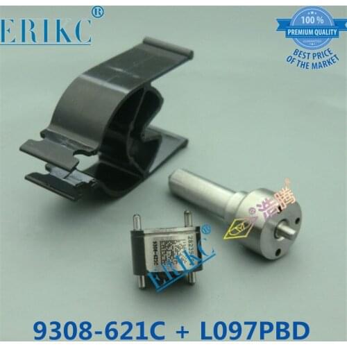ERIKC 7135-659 Common Rail Injector Sets (9308-621C + L097PBD) for EJBR02801D EJBR01901Z EJBR03601D EJBR02301Z EJBR00901Z