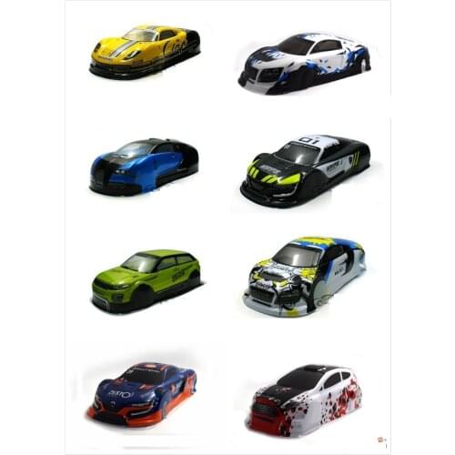 Ewellsold 1/10 R/C car parts 1/10 R/C racing on-road drift car painted PVC Body Shell Multiple options 94122