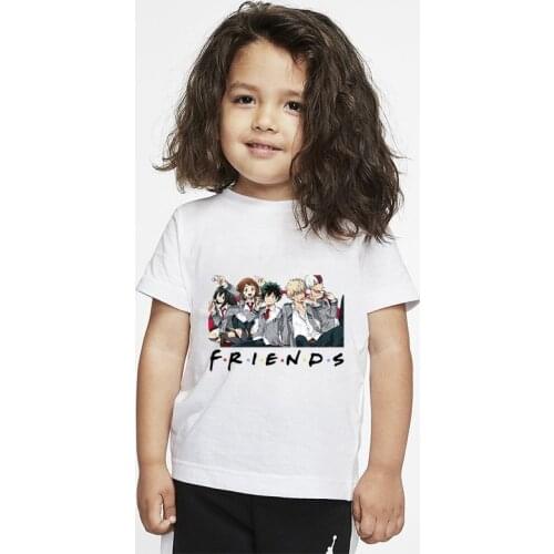 Japanese Anime My Hero Academia T Shirt Girls Boys Kawaii Summer Tops Tshirt Funny Boku No Hero Academia Graphic Children Tees