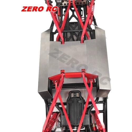 RC 1/10 TRUCK AXIAL WRAITH ROLL CAGE Stainless Bottom Protector Panel SKID PLATE Set