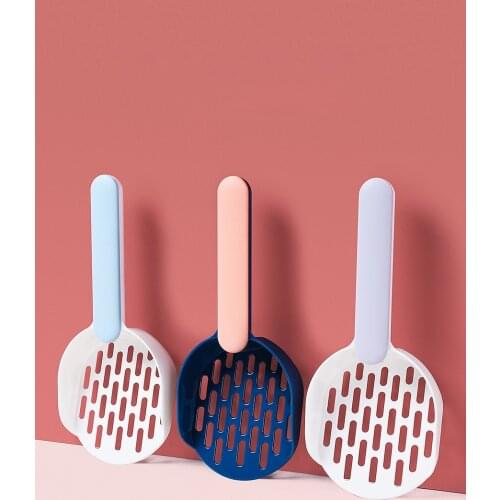 Pet supplies cat supplies cat litter box cat litter shovel stitching color cat litter shovel gift for cats cats favorite