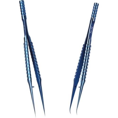 Mechanic Titanium Alloy Tweezers Precise Anti Magnetic Electronics Tweezers Fingerprint Fly Line Micro Phone Repair Tool