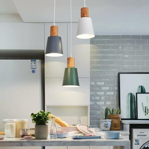 Minimalist Pendant Lamp Bedroom Bedside Lamp Nordic Modern Minimalist Living Room Aisle Led Lights Hotel Lamp Wiring Free Lamp