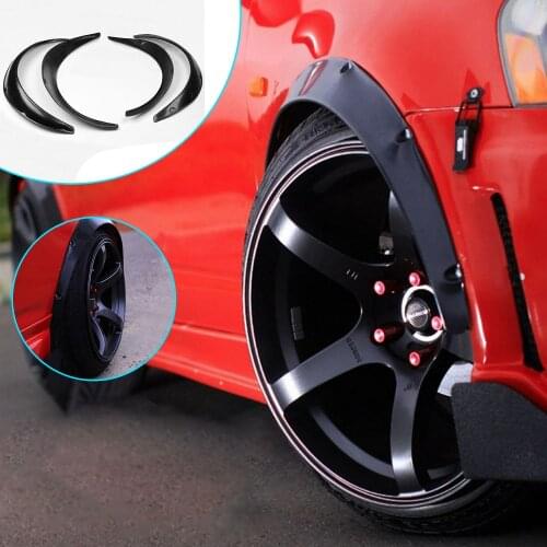 Car Wheel Eyebrow Arch Trim Lips Strip Universal Mud Flaps Fender Flare Protector Eyebrow Protectors