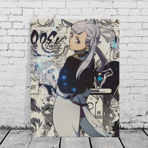 Noelle Silva Collage Black Clover Anime Home Decor Canvas Posters Prints Decoration Art Wall Pictures Living Room Painting