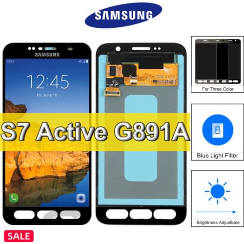 Original Super AMOLED 5.1'' Display For Samsung Galaxy S7 active SM-G891A LCD Display Touch Screen Digitizer Assembly