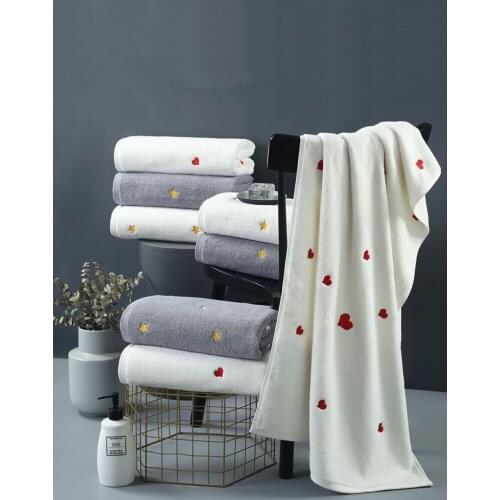 Adults Luxury Towel Couple Bath Towels Are Made of Cotton Beach Towel Bathroom Large Sheets Gift for Home 70*140Cm