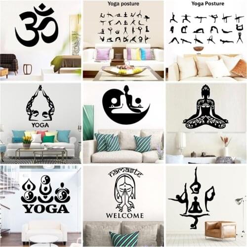 Diy Yoga Wall Sticker Yoga Studio Decoration Poster Living Room Bedroom Decor Room Decoration Accessories Murals