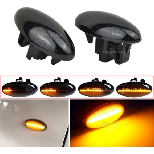 LED Dynamic Turn Signal Side Marker Light Sequential Blinker For Citroen C1 C2 C3 C5 Berlingo For Peugeot 307 206 207 407 Expert
