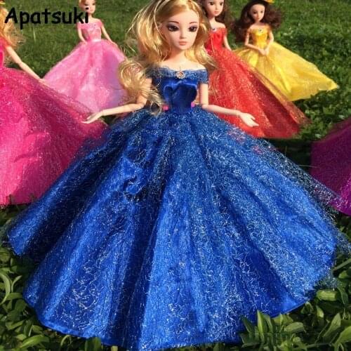 Formal Wedding Dress For Barbie Doll Multi-layer Gauze Party Dress Fashion Clothes For Barbie Dollhouse 1/6 BJD Doll Accessories