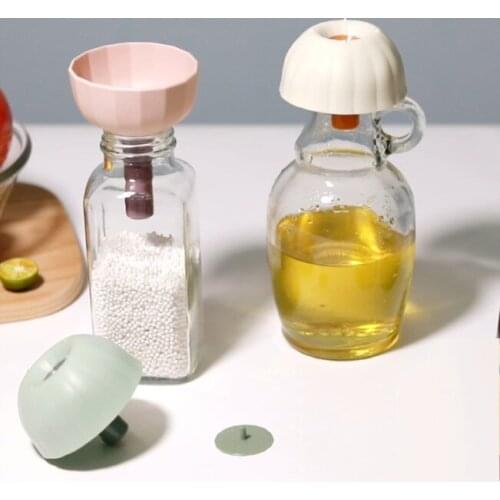 Creative Silicone Folding Funnel Kitchen Household Multifunctional Mini Folding Oil Funnel Filter Kitchen Tools Cocina Accesorio