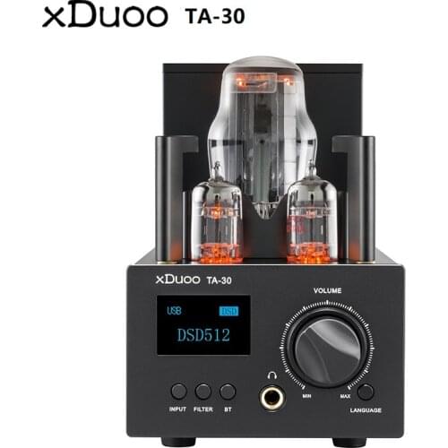 XDuoo TA-30 ES9038Q2M Bluetooth 5.0 High Performance Tube Rectification Headphone Amplifier DAC DSD512 PCM 32Bit/768kHz 3000mW
