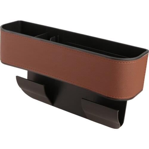 Stand Seat Gaps Storage Drink Bottle Organizer Mount PU Leather Universal Waterproof Multifunction Auto Accessories Cup Holder