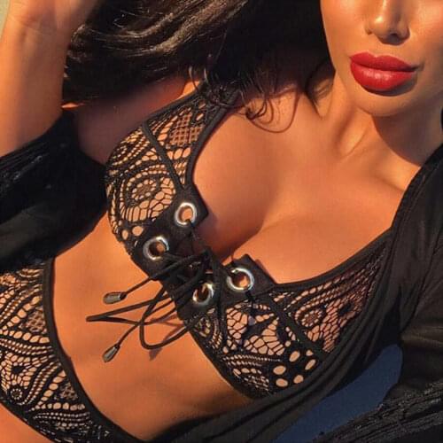 Large Size Womens Erotic Lingerie Sexy Women Hollow Underwear Metal Ring Mesh See-through Bra Thong Set Sexy Sissy Babydoll