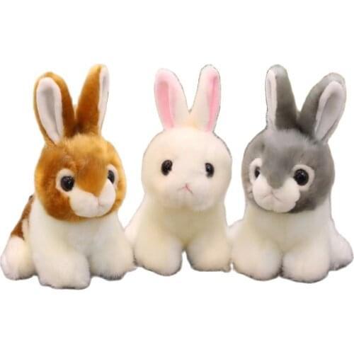 1pc 20/28cm Simulation Kawaii Rabbit Plush Toys Stuffed Cute Animal for Kids Children Birthday& Christmas Gift Doll Car Decor