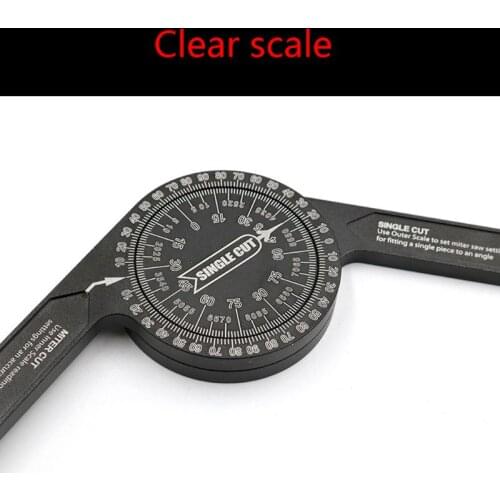 360 Degree Aluminum Miter Saw Protractor 7inch Rust Proof Angle Finder Precision 203F