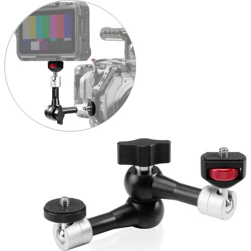7'' inches Adjustable Friction Articulating Magic Arm for DSLR Camera Camcorders Cage Rig LED Video Light Field Monitor Flash