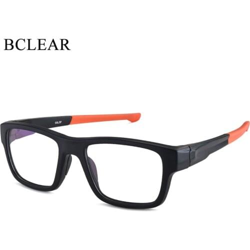 BCLEAR TR90 Sports Male Eyeglasses Frame Prescription Eyewear Spectacle Frame Glasses Transparent Optical Eye Glasses Frames Men