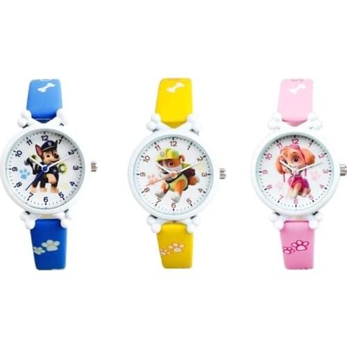 Paw Patrol Cartoon Character Children Watch Toy Boy Girl Waterproof Belt Quartz Watch Decoration Children Christmas BirthdayGift