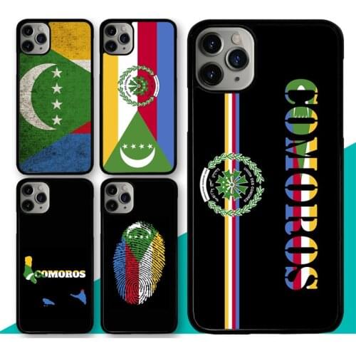 Comoros Flag Case For iPhone 11 12 Pro Max mini SE 2020 XR X XS MAX 5S 6 6S 7 8 Plus Back Cover Shell