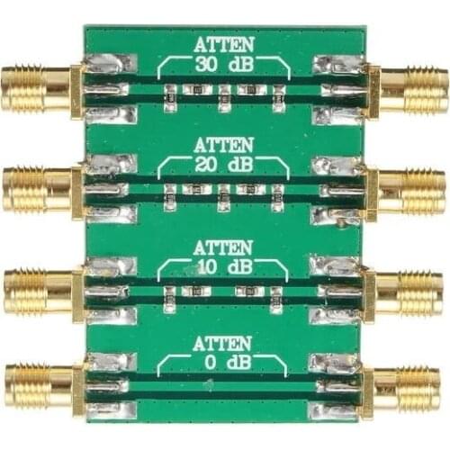 DC-4.0GHz RF Fixed Attenuator 23dBm 200mW with SMA double female head 0dB 10dB 20dB 30dB