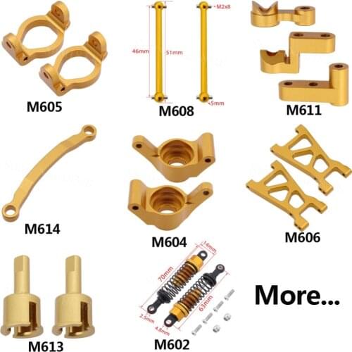 Himoto E18XBL E18 1/18 Upgrade Parts Aluminum Metal For 1/18 Electric Off Road Buggy Truck Remote Control Toys Car Spino