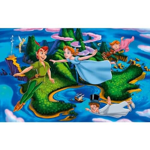 Disney Canvas Painting Cartoon Peter Pan Posters And Prints Wall Art For Living Room Home Decoration
