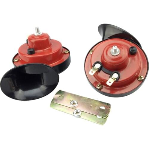 2 Pcs Mini Loud Electronic Snail Horn For 12V Cars Motorcycles Scooter