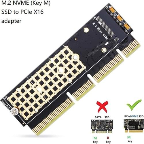 M2 XH-PE PCIE 3.0 M.2 NVME Full Speed Expansion Adapter Card M-Key Pci-e X4