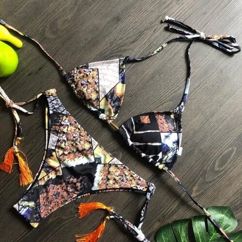 Halter Micro Bikini 2021 Swimwear Women Swimsuit Female Mini Thong Bikinis Set Summer Beach Wear Brazilian Bathing Suit Womens