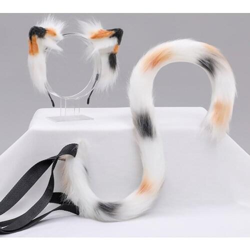 Fashion Hand Made Fox Ears Hair Hoop Headband Halloween Party Cosplay Costume Hairpin Headwear DIY Cat Ears Hairpiece Hairhoop