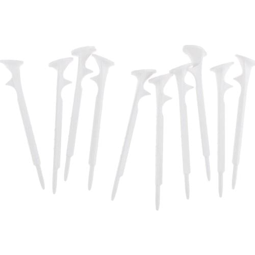 Set 10 Lightweight 73mm Plastic Golf Tees Set Outdoor Sports Golf Training Aid