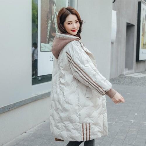 2020 New Plus Size Women Dwon Coat Korean Long Hooded Female Jacket Women Coats and Jackets Woman Parkas Ropa Mujer WPY1597
