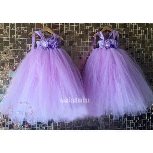 New Year Purple Unicorn Cosplay Girls Dress Party Elegant Flower Tulle Long Tutu Formal Ball Gown Princess Dresses 2-14 Years