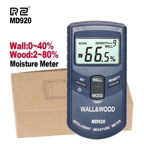 RZ Digital Inductive Wall And Wood Moisture Meter Inductive Hygrometer Digital Humidity Tester Damp Detector Measuring Tools