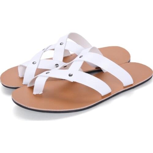 2020 Summer Sandals Men Roman Men Casual Shoes Breathable Slippers Fashion Beach Shoes Men Big Size Leather Sandals