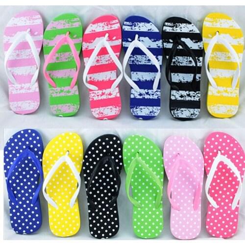 Summer Men Flip Flops Women Slippers Striped Flat Home Hotel Candy Color Outdoor Shoes Woman Beach Shoes Non-slip Slippers