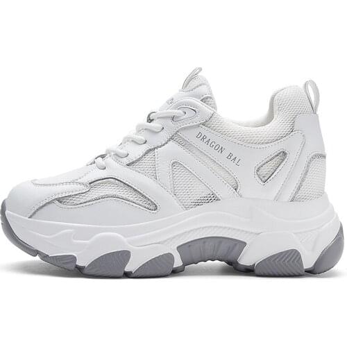 Round-Toe Thick-Soled Low-Top Shoes, Internally Increased Color Matching Sports Casual Shoes, Waterproof Platform WomenS Shoes