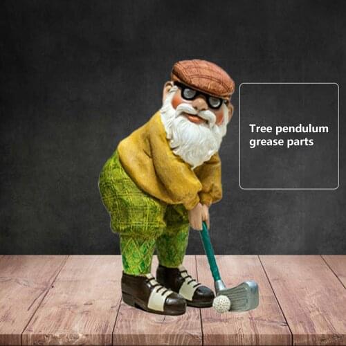 Dwarf elderly Golf ornaments, home decoration, golf dwarf Resin Statue decoration crafts, home store desktop decoration