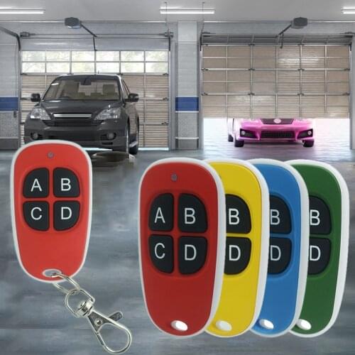 High Quality Wireless 433Mhz Remote Control Copy Code Remote 4 Channel Electric Cloning Gate Garage Door Auto Keychain Dropship