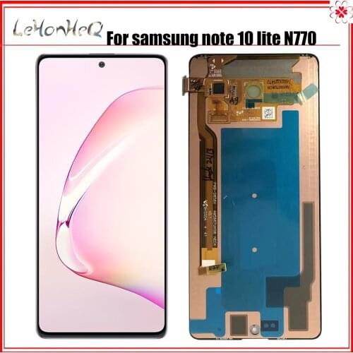 6.7" ORIGINAL AMOLED For Samsung Galaxy Note10 LITE note 10 lite N770 SM-N770F LCD Display Touch Screen Digitizer Assembly
