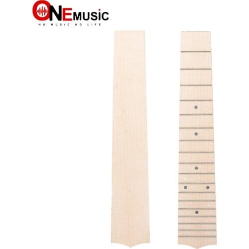 10pcs 24 Concert Ukulele Fingerboard for Ukulele with 4MM Dot 18 Fret Maple UK Guitar Fretboard Replacement