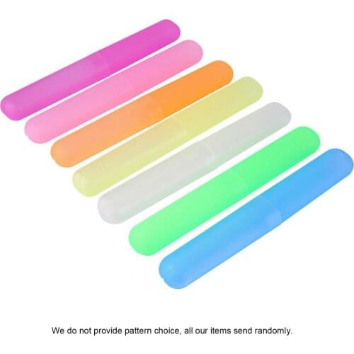 2Pcs Portable Toothbrush Cover Holder Outdoor Travel Hiking Camping Toothrush Cap Case Protect Random Color Drop Shipping